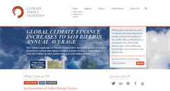 Desktop Screenshot of climatepolicyinitiative.org