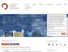 Tablet Screenshot of climatepolicyinitiative.org